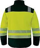 Reflexní softshellová bunda s odepínacími rukávy SOCCIAHV, žlutá/černá