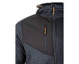 Volnočasová mikina s kožešinou Bennon NORTOS SWEATSHIRT, šedá/černá