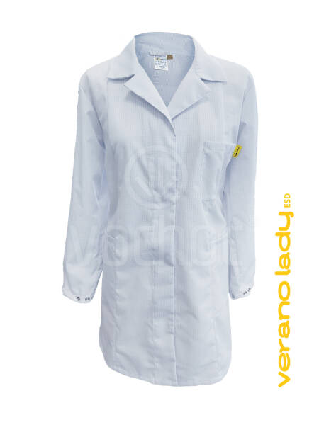 Dámský plášť dl.rukáv CHAMEO VERANO ESD LADY, bílý