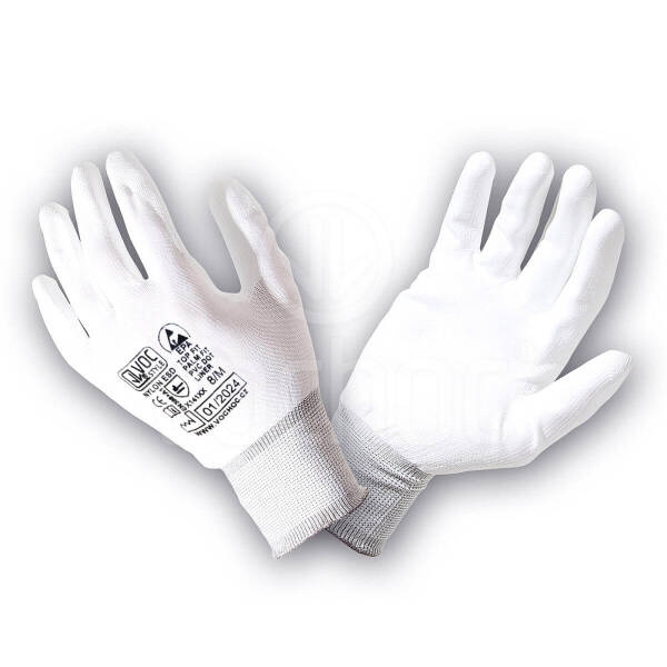 ESD rukavice s PU povrstvením dlaní PALM FIT