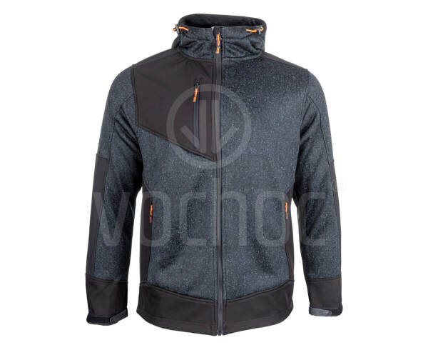 Volnočasová mikina s kožešinou Bennon NORTOS SWEATSHIRT, šedá/černá