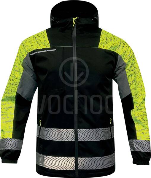 Zateplená bunda SAKOYA, žlutá/černá