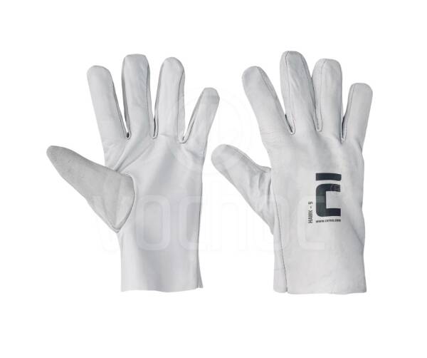 Pracovní celokožené rukavice HAWK