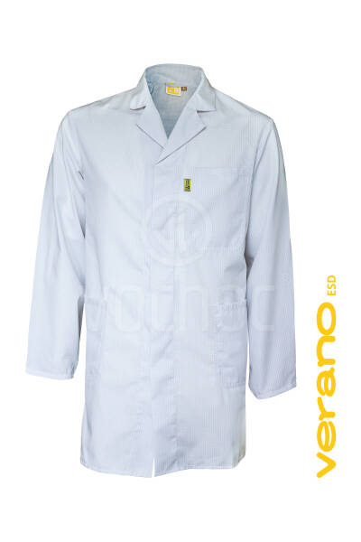 Pánský plášť dl.rukáv CHAMEO VERANO ESD, bílý