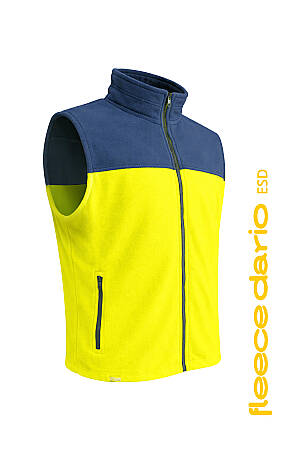 Pracovní vesta CHAMEO FLEECE ESD, žlutá/navy