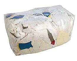 Hadry na čištění 10 kg bílé WT, (řezaná trička)