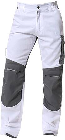 Montérkové kalhoty do pasu Ardon SUMMER, bílá