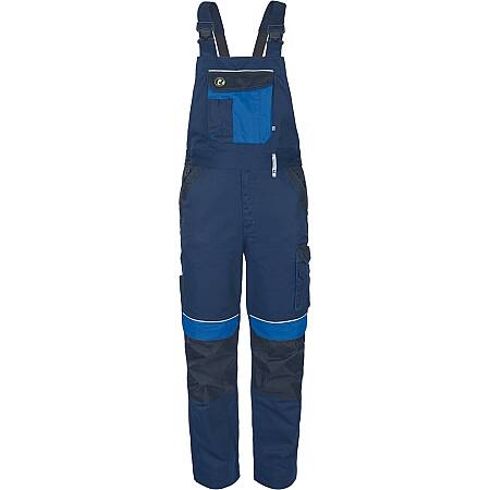 Pracovní montérkové kalhoty s laclem MAX ECO STRETCH, modrá