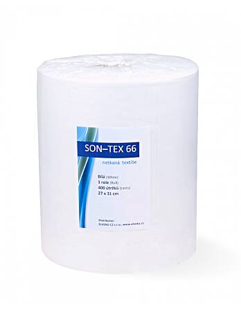 Utěrky SON-TEX 66, 27x31cm, 400 útr., bílá, role