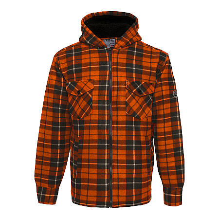 Pracovní termokošile s kapucí TERRAX, černá-oranžová